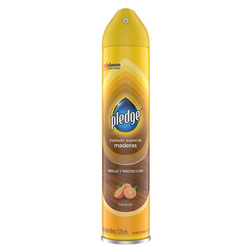 limpiador pledge maderas 378ml naranja